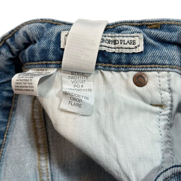 Lucky Brand Women's Exposed Button Fly Bridgette Cropped Flare Jeans Size 4/27 - Picture 6 of 11